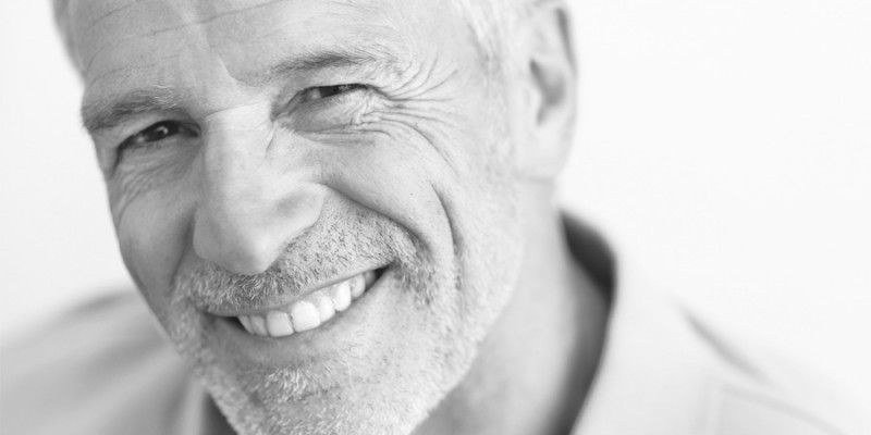 Portrait of happy mature man smiling